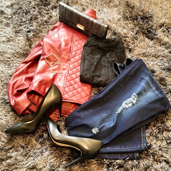 Faux leather jacket - Picture 4 of 5